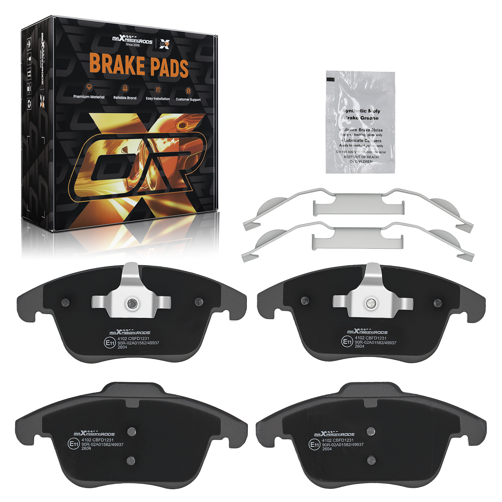 Bremsbeläge Vorne For Ford Galaxy Mondeo S-max Land Rover 2.0-2.2 Volvo 1.5-3.2