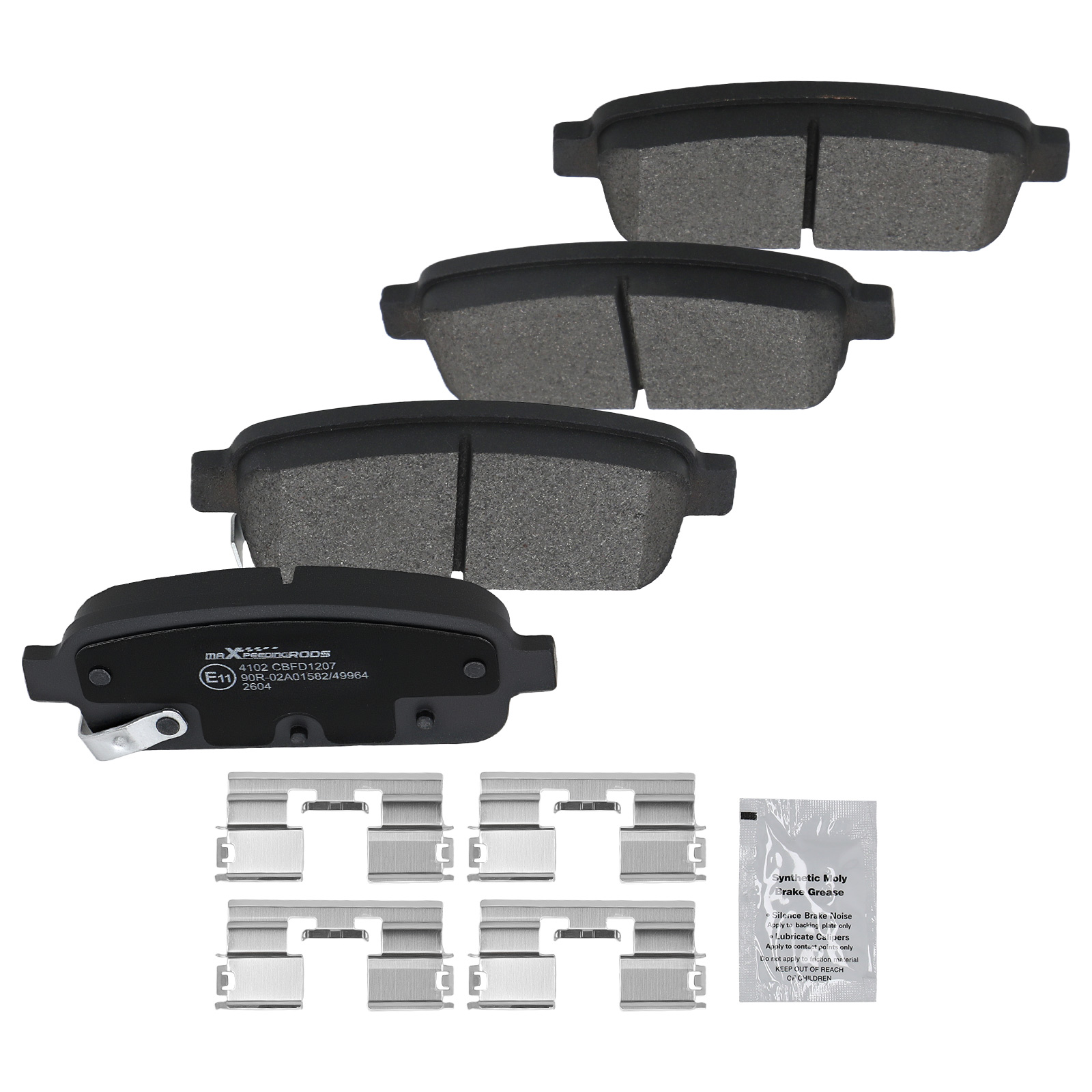 4x Bremsbeläge Hinten For Chevrolet Orlando J309 Opel Ampera R12 1.4 Astra J Gtc