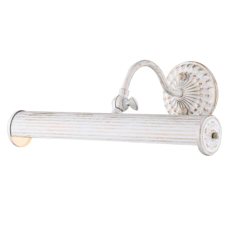 [gebraucht] B-ware Maytoni Bilderleuchte Renoir Wandleuchte Led Dimmbar Gold Weiß 2xe14 25w
