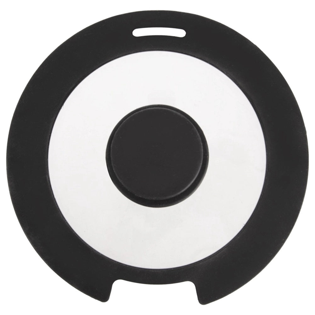 19 Cm Glass Lid With Silicone Rim And Steam Vent