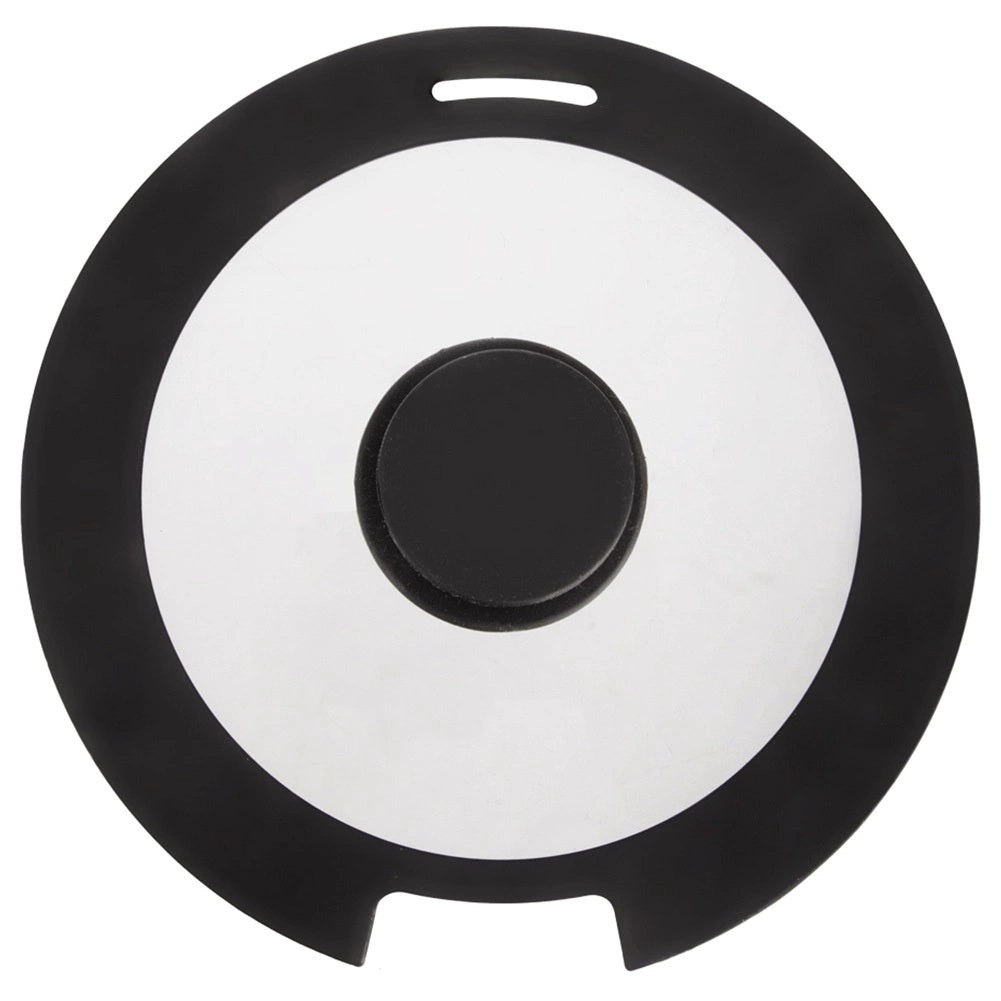 Glass Lid With Silicone Rim, 25 Cm, Steam Vent