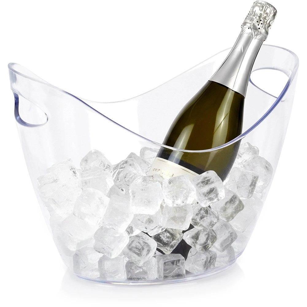 Transparent 4l Ice Bucket With Handles
