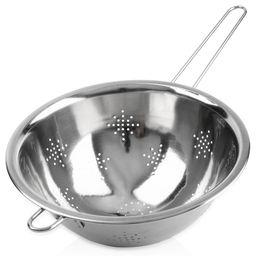 Stainless Steel Colander With Long Handle, 24 Cm