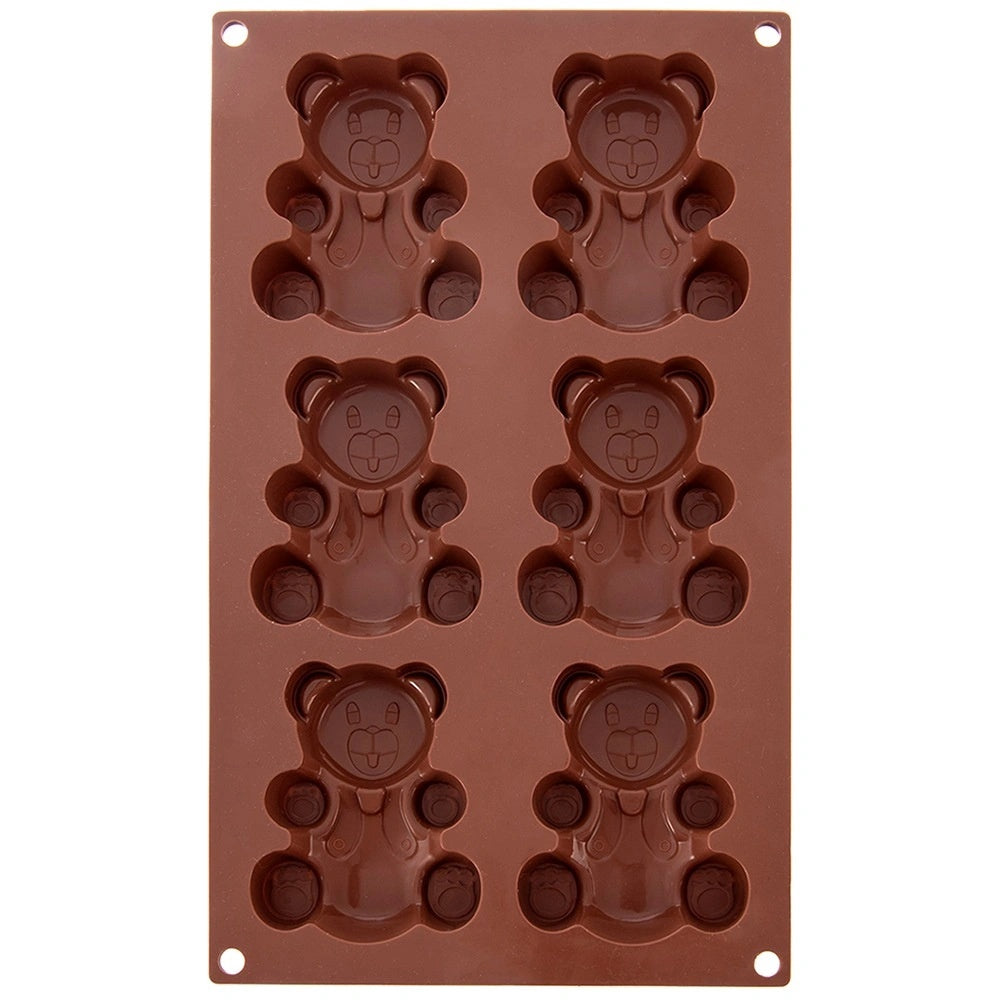 Bear-shaped Silicone Baking Mold, 30x17.5x2 Cm