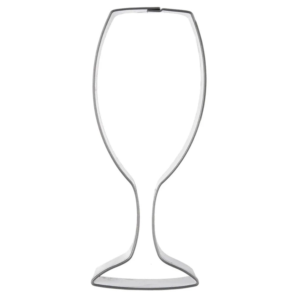 Champagne Glass Cookie Cutter, Stainless Steel, 10.5 Cm