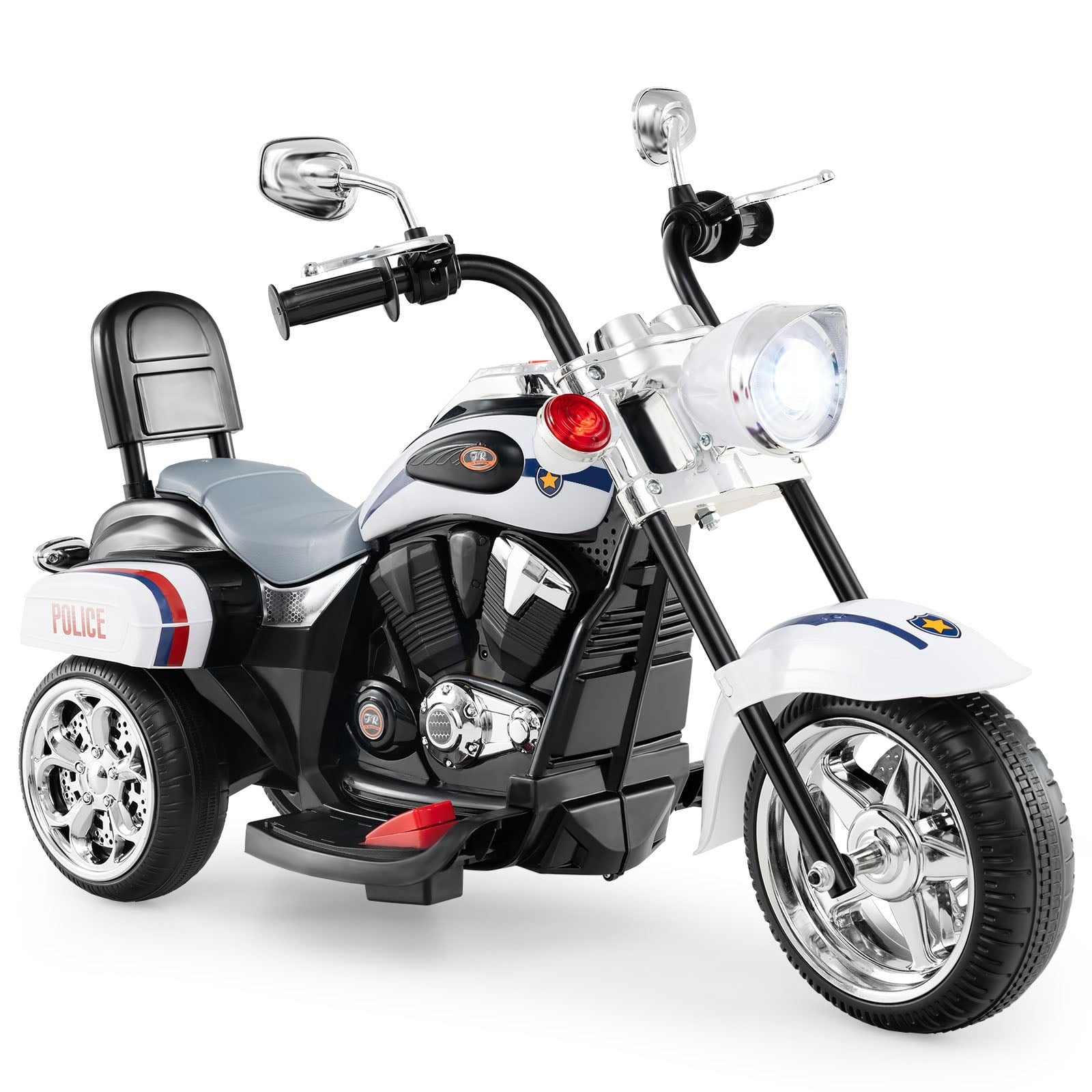 6v Kinder-elektro-polizeimotorrad, Einstellbare Lichter & Sound