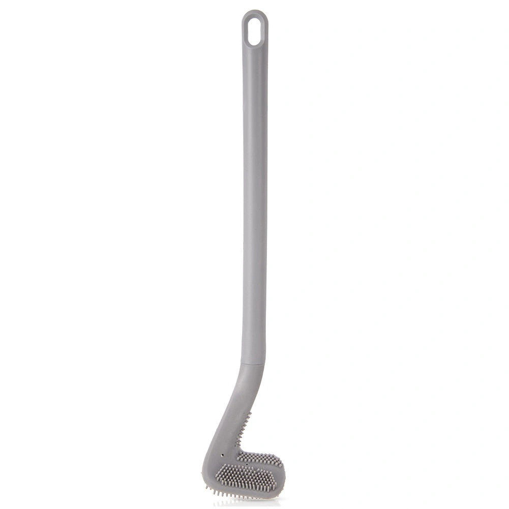 Silicone Toilet Brush, Gray, 40 Cm, Hangable