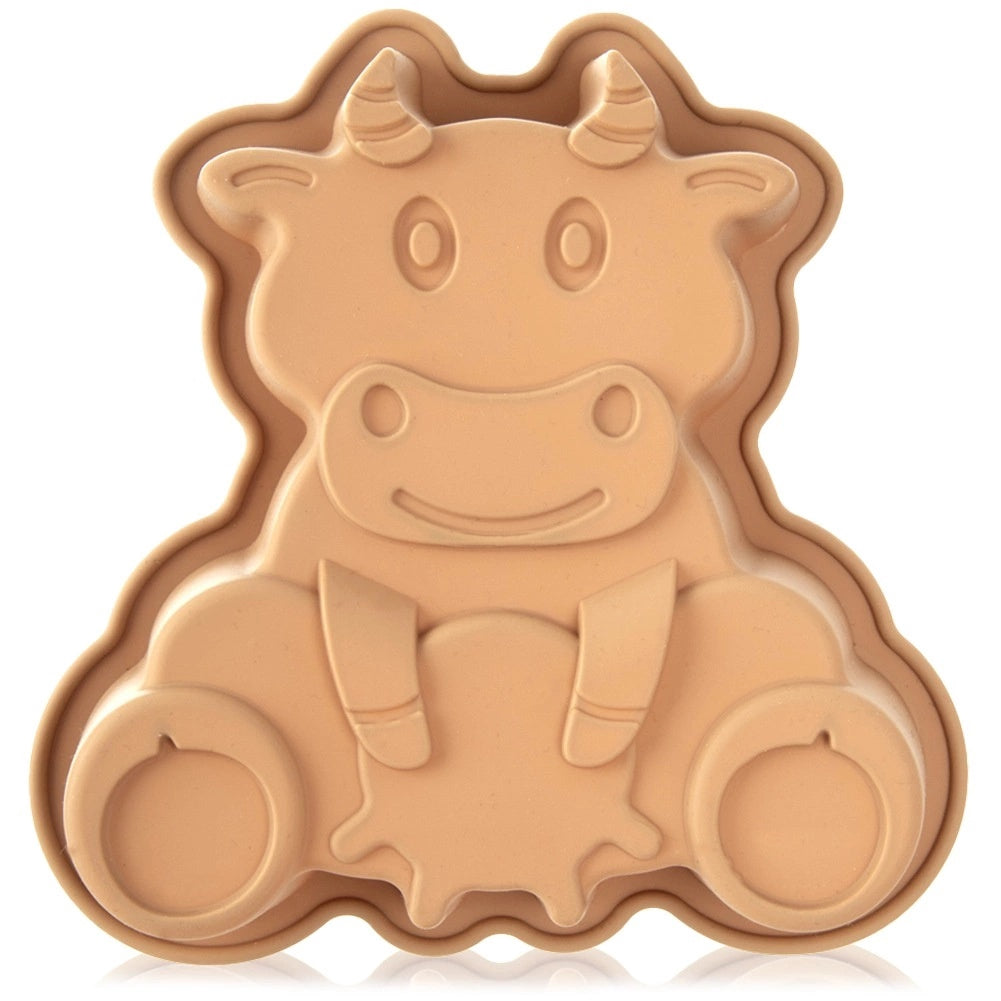 Cow-shaped Silicone Baking Mold, 20x19x4.5 Cm