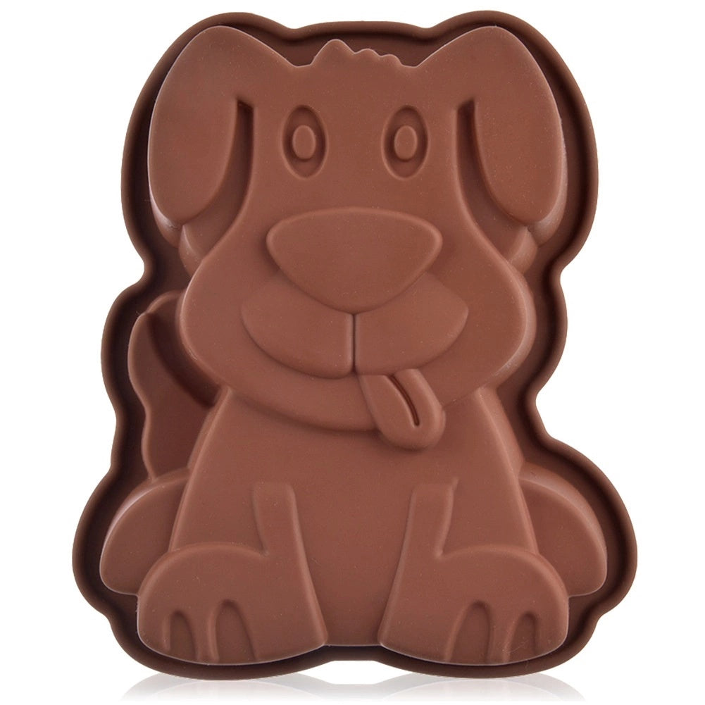 Silicone Dog-shaped Baking Mold, 20x16x4.5 Cm
