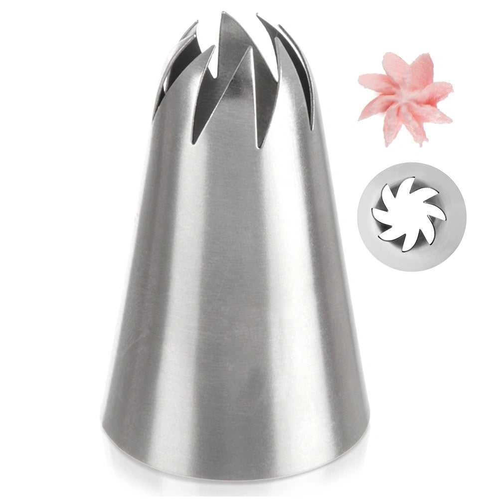 Flower Piping Nozzle, Stainless Steel, 1.5 Cm Diameter