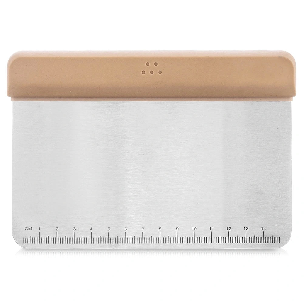 Stainless Steel Dough Cutter With Scale, 17 Cm