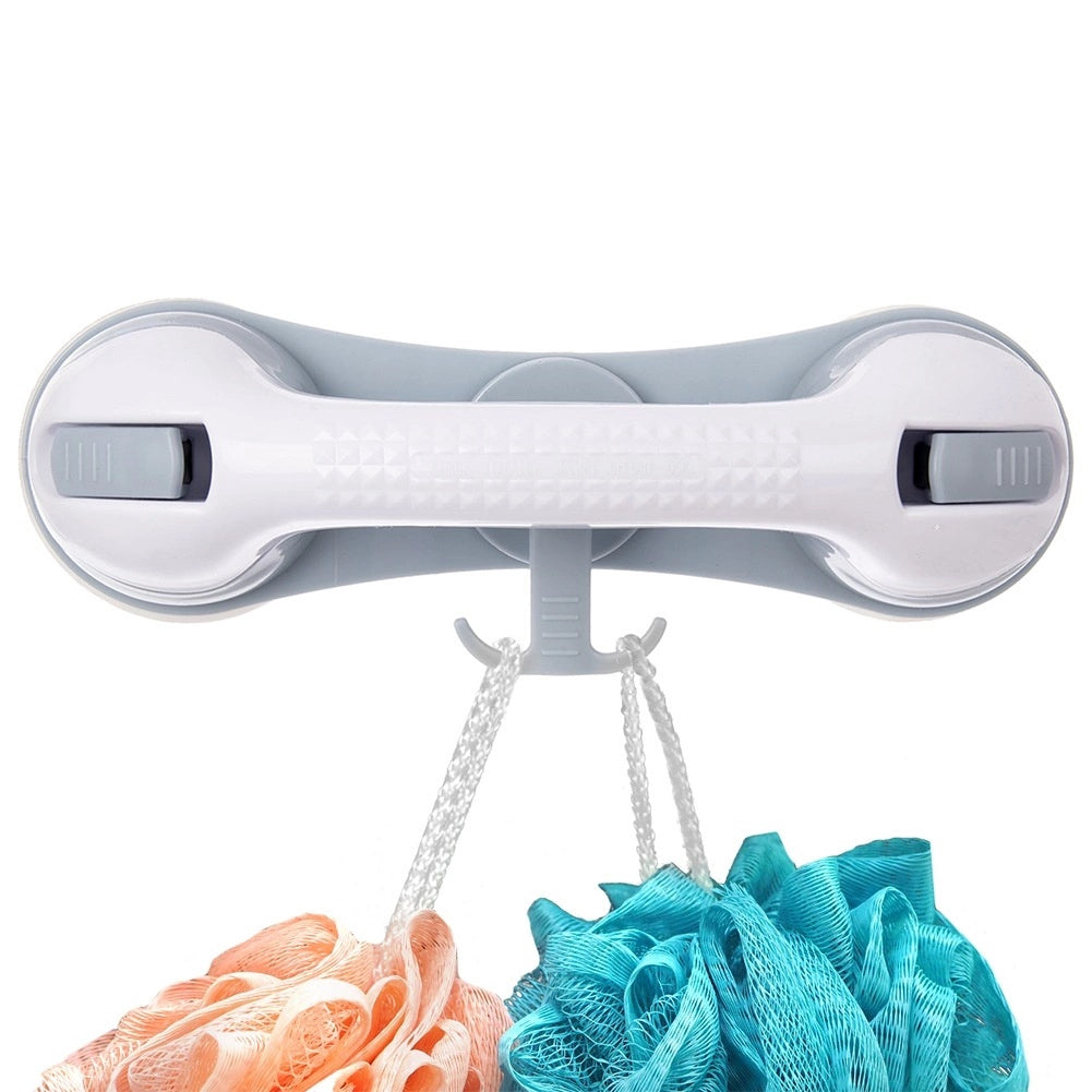 Bathroom Suction Grab Rail With Hook, 28.5 Cm