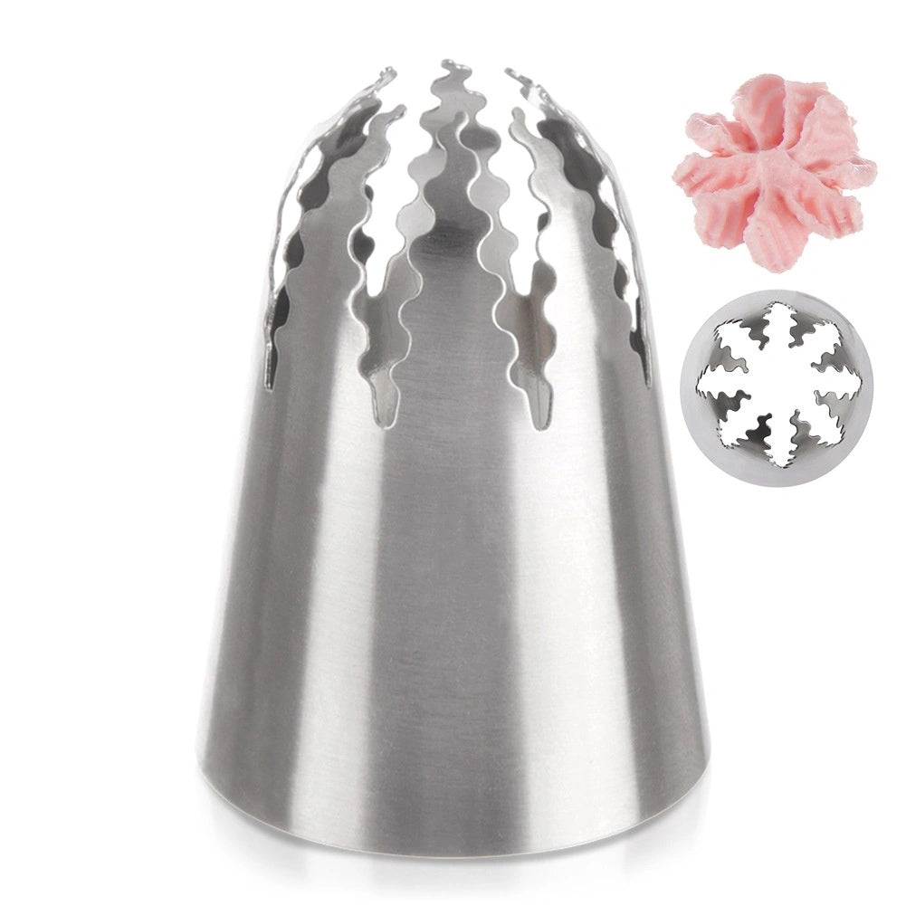 Stainless Steel Star Piping Nozzle, 2cm Diameter