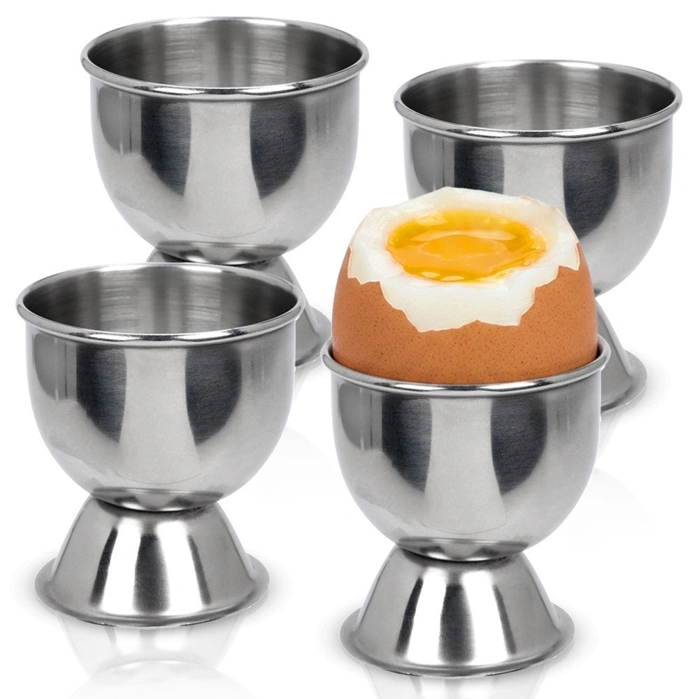 Stainless Steel Egg Cup Set, 4 Pieces