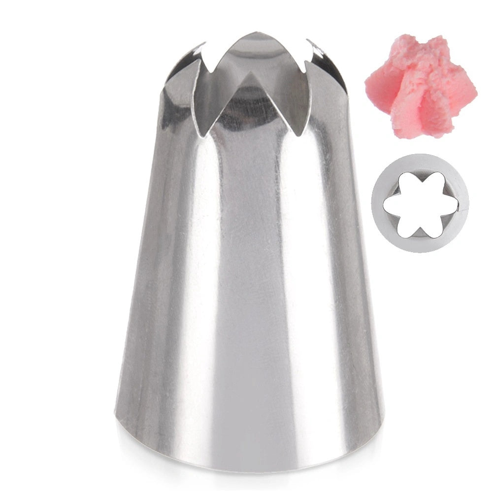 Stainless Steel Flower Piping Nozzle - 2cm Diameter