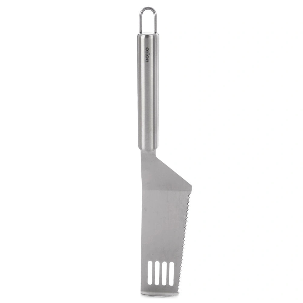 Stainless Steel Cake Server With Serrated Edge, 28 Cm