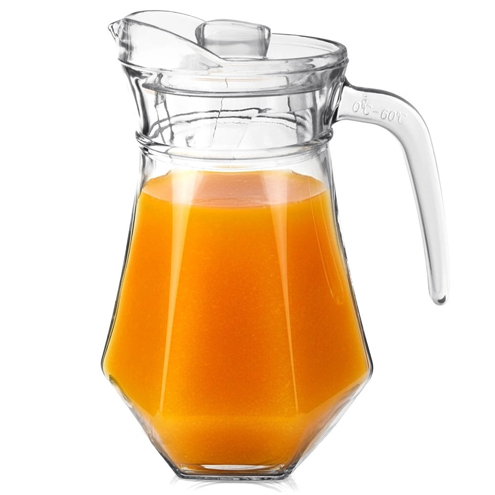 Glass Pitcher With Lid, 1.2l, Heat-resistant