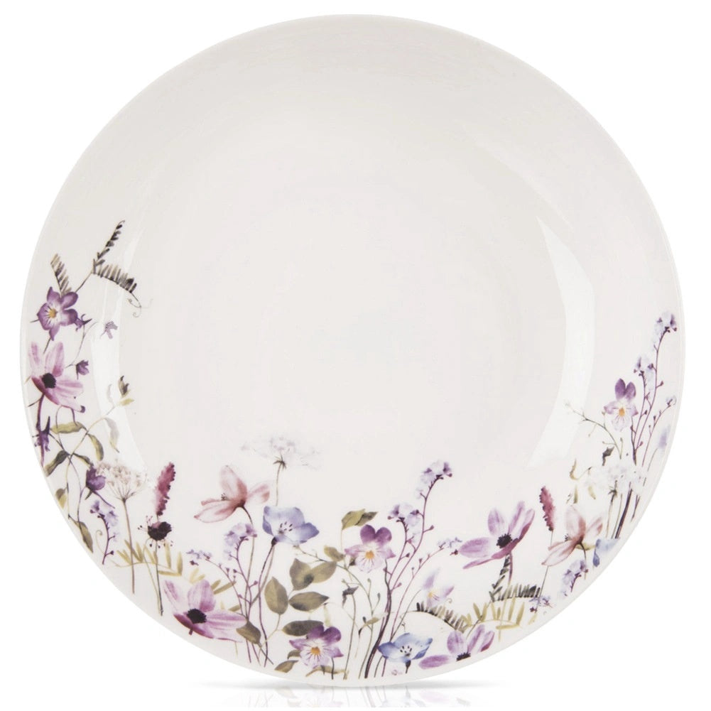 Porcelain Soup Bowl, 20.5 Cm, Floral Design, 600 Ml
