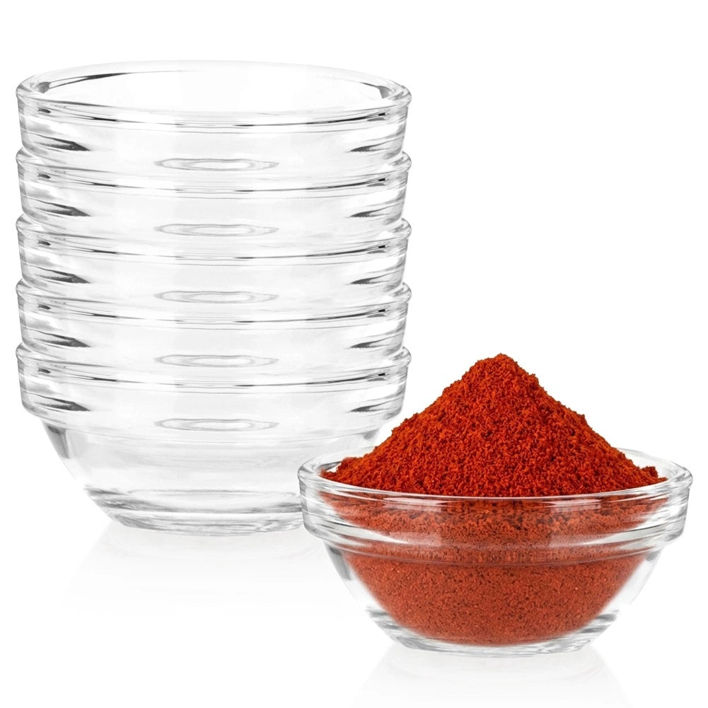 Glass Sauce Bowls Set, 35 Ml, 6 Pieces