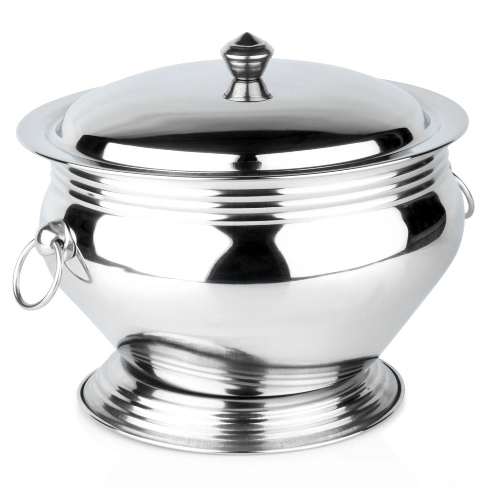 Stainless Steel Soup Tureen With Lid, 5l Capacity