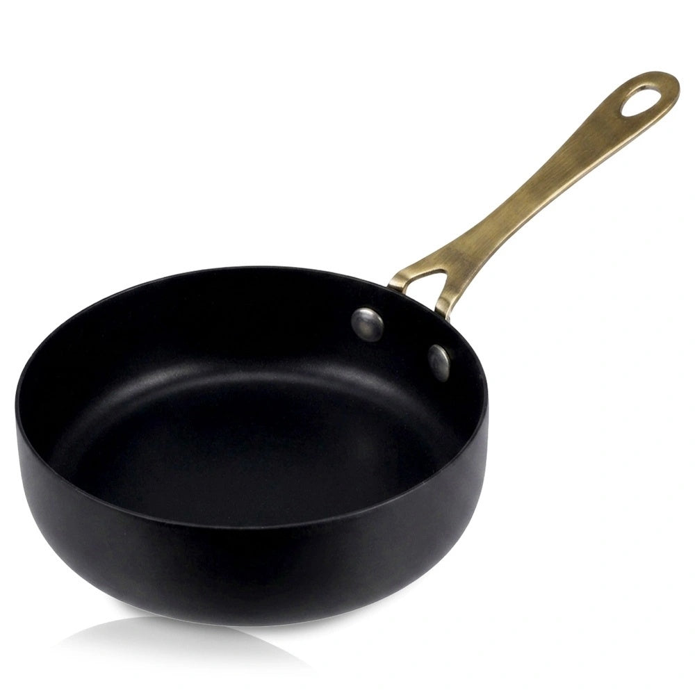 Black Stainless Steel Serving Dish With Handle, 280 Ml