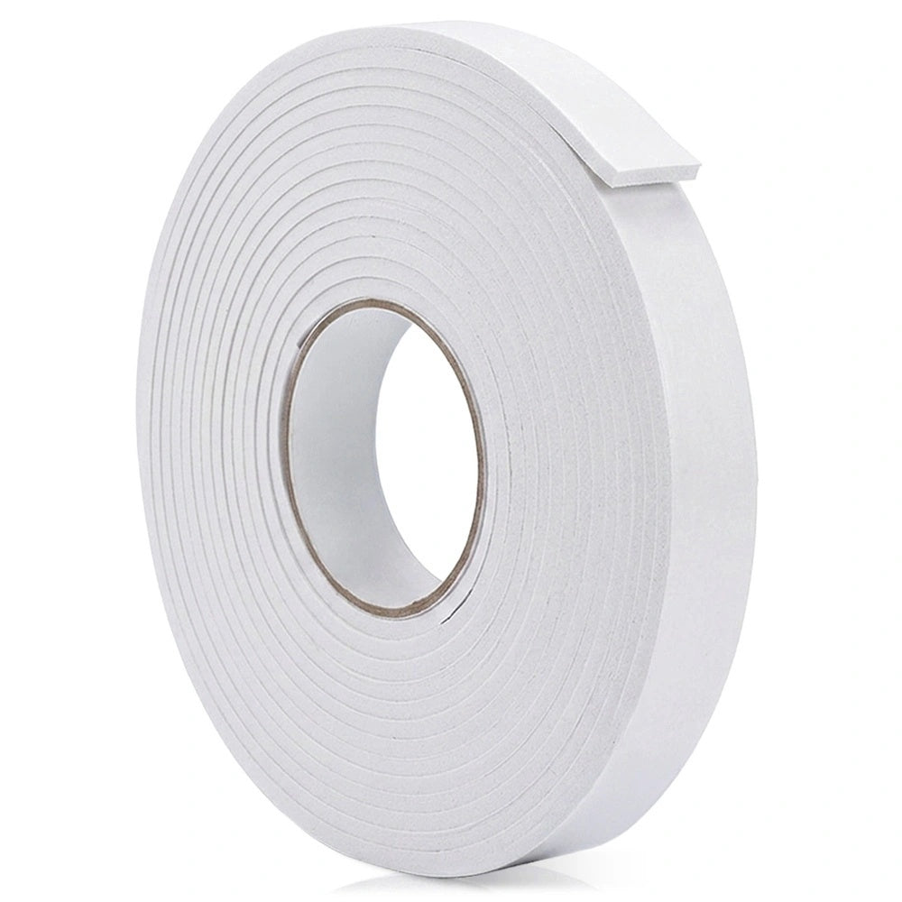 Self-adhesive Eva Foam Door Seal, White, 2cm X 6m