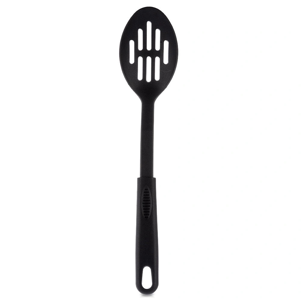 Black Plastic Skimmer Spoon, 30.5 Cm, Heat Resistant