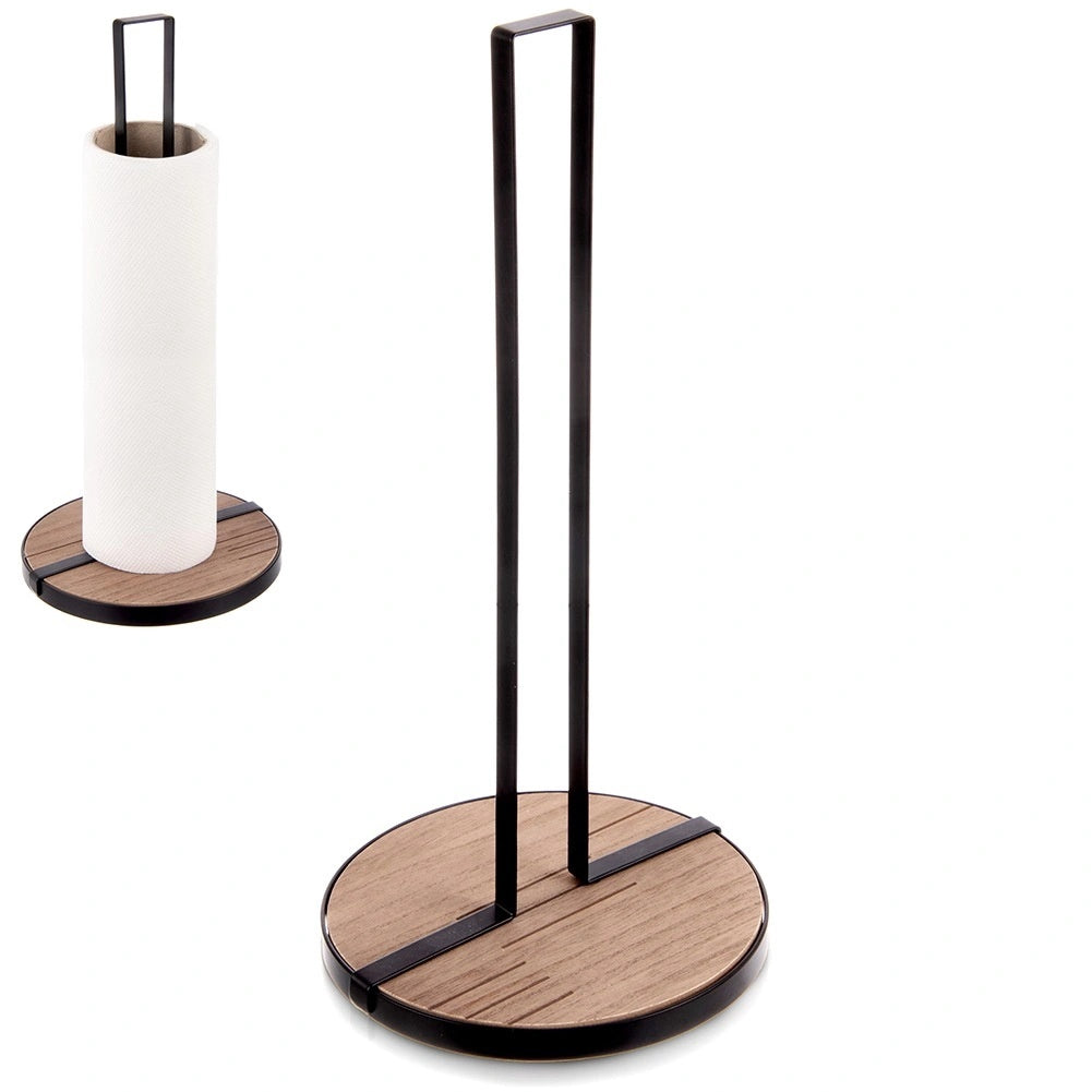 Black Metal Paper Towel Holder, 32.5 Cm