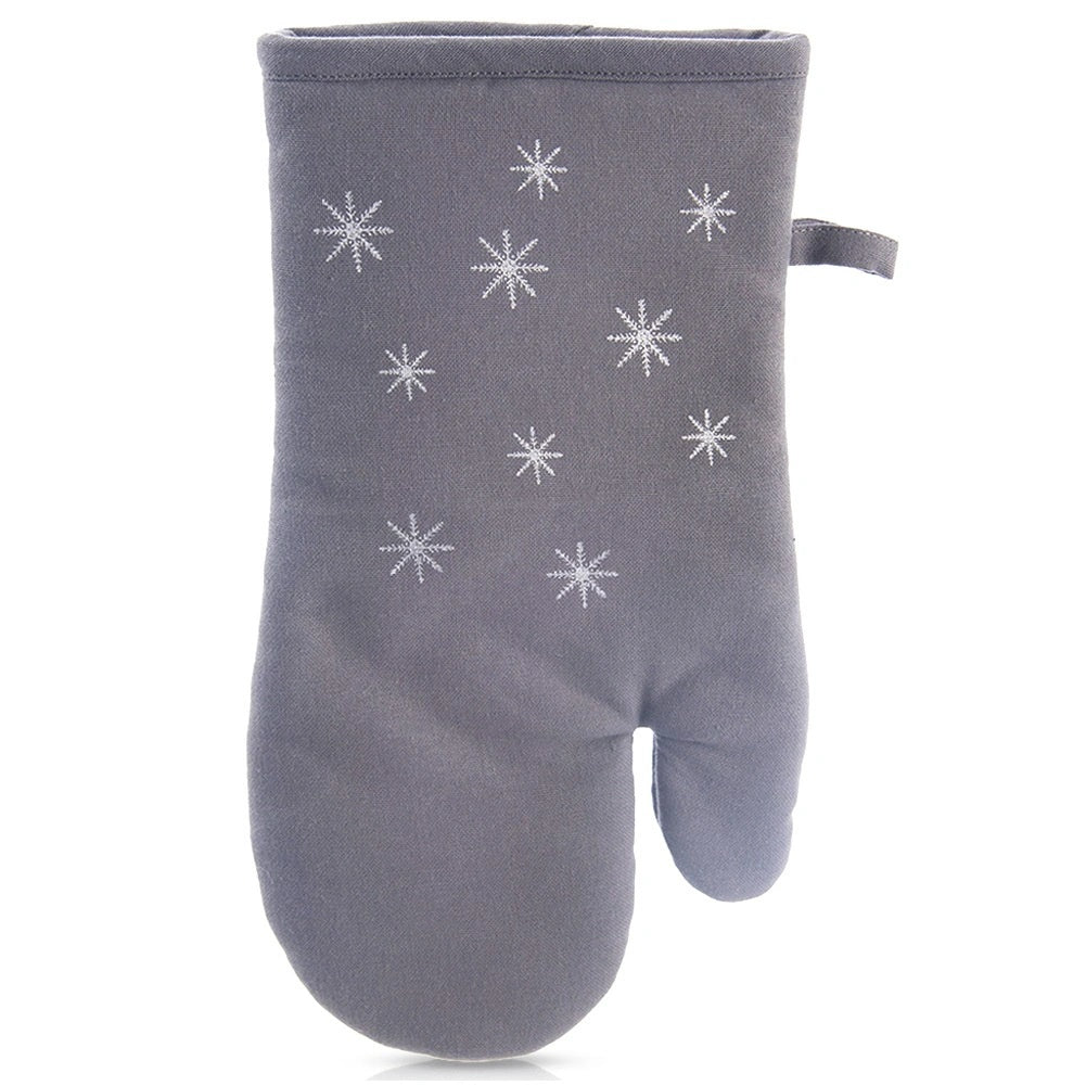 Cotton Oven Glove With Magnet, Gray, 32 Cm