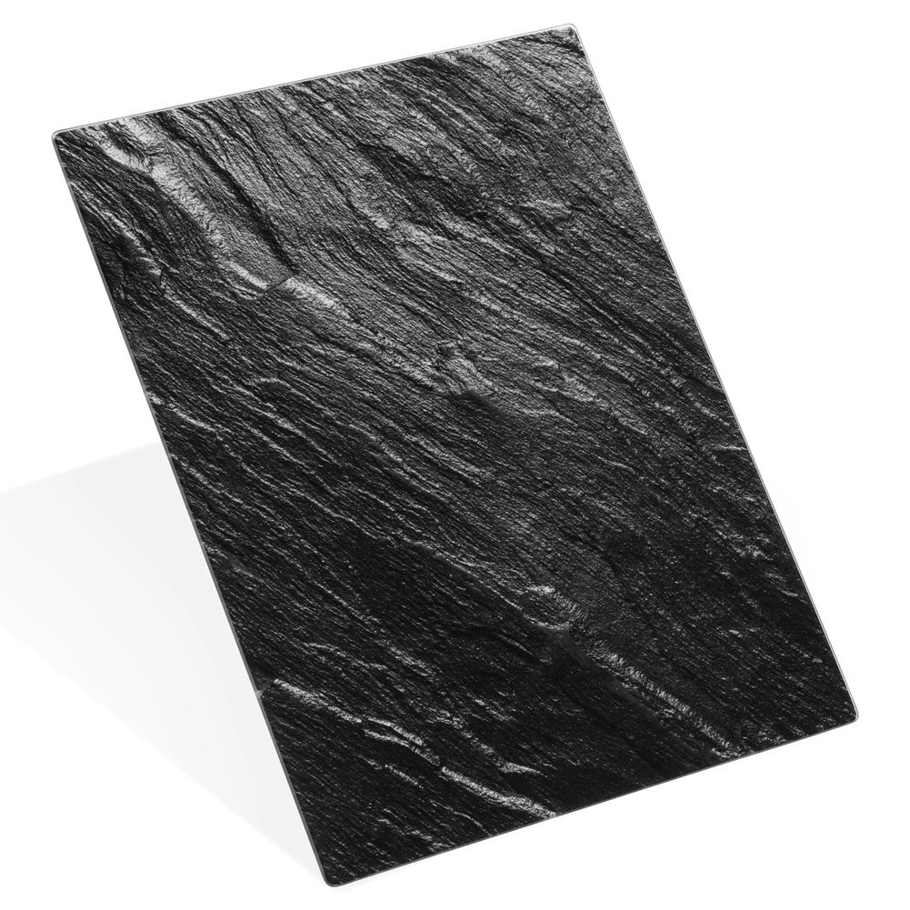 Black Glass Cutting Board, 40x30 Cm, Non-slip
