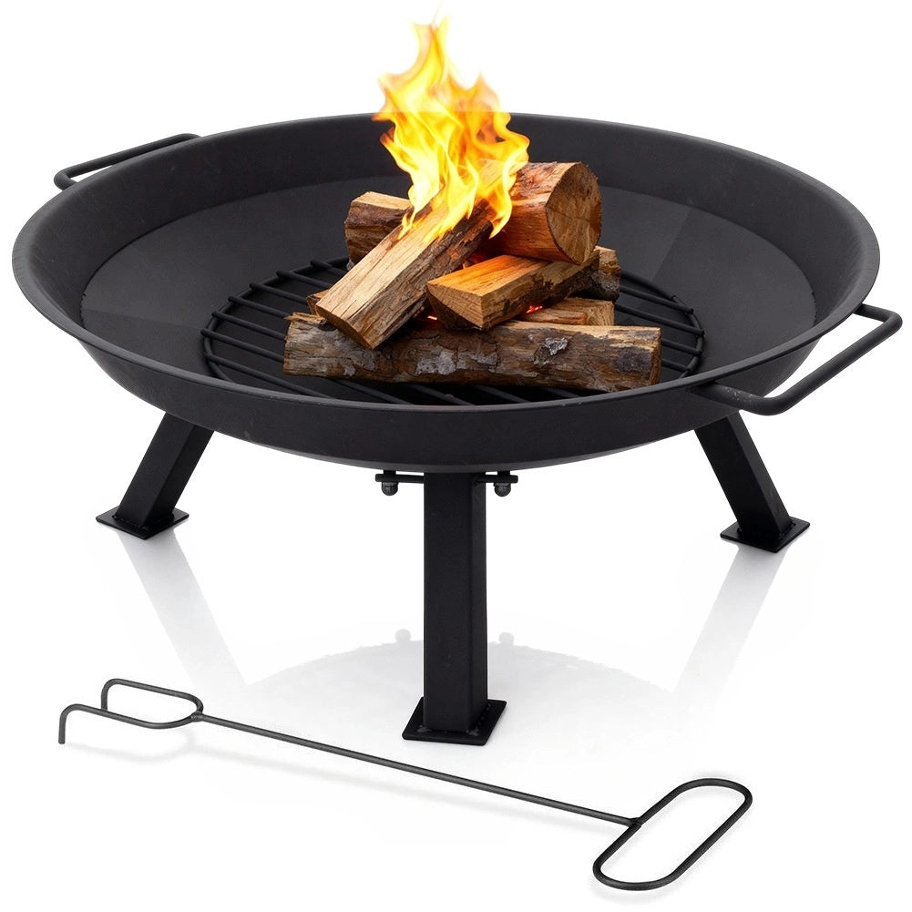 Fire Pit With Handles & Poker, 56 Cm Diameter