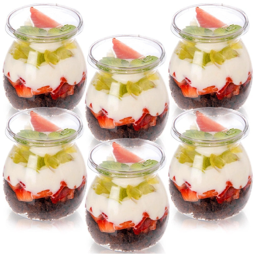 Dessert Cups With Lids, 160 Ml, Set Of 6