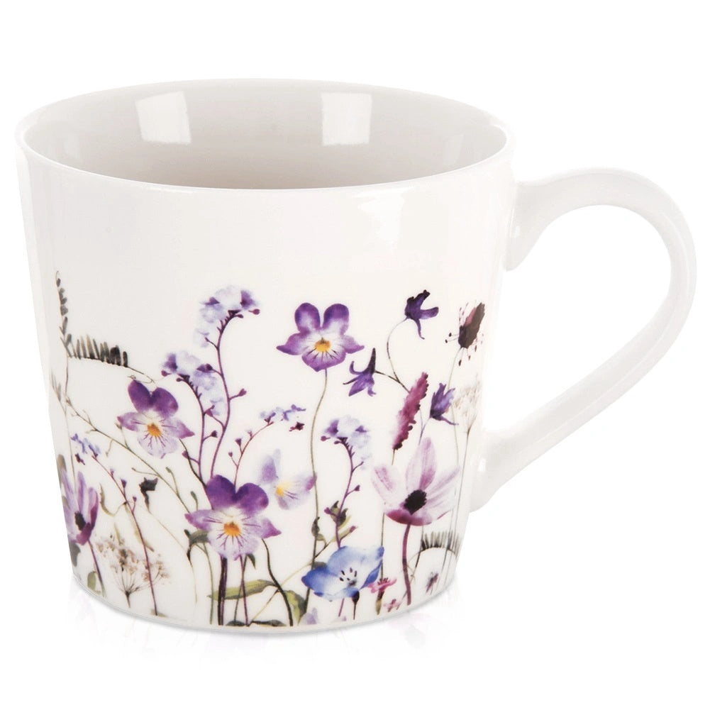 Porcelain Mug With Floral Design, 430 Ml Capacity
