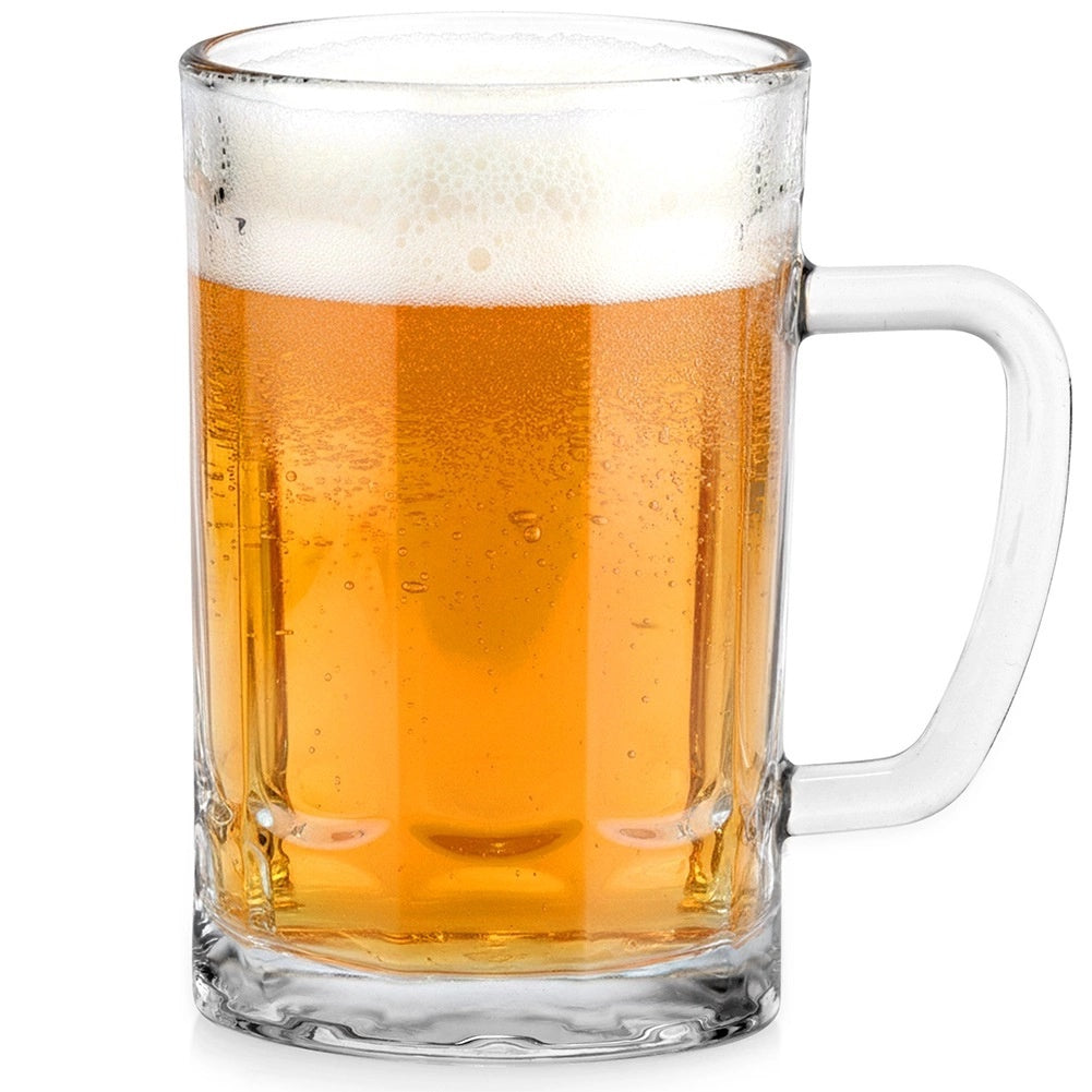 330 Ml Thick Glass Beer Mug With Handle