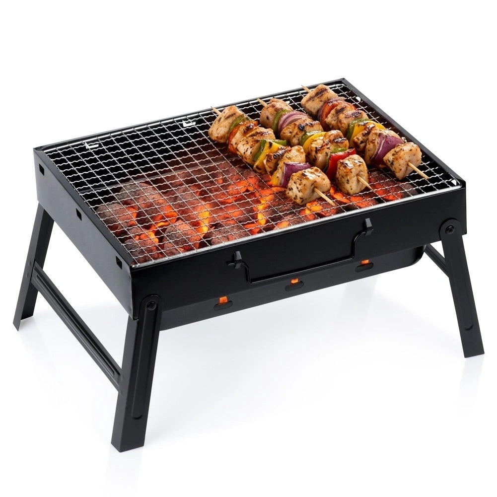 Portable Charcoal Grill, Foldable Suitcase 40x27.5x20 Cm