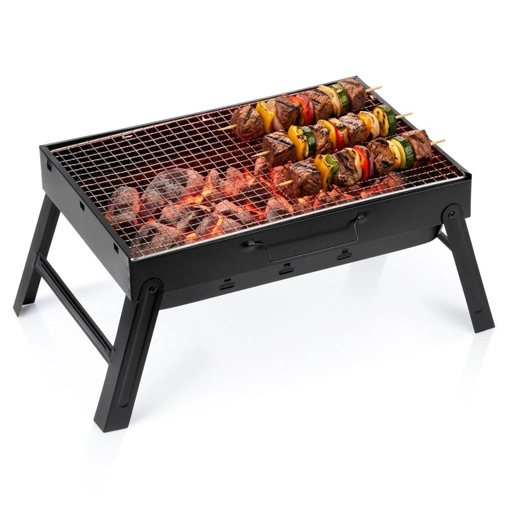 Portable Charcoal Grill, Foldable Suitcase, 51x30x23 Cm