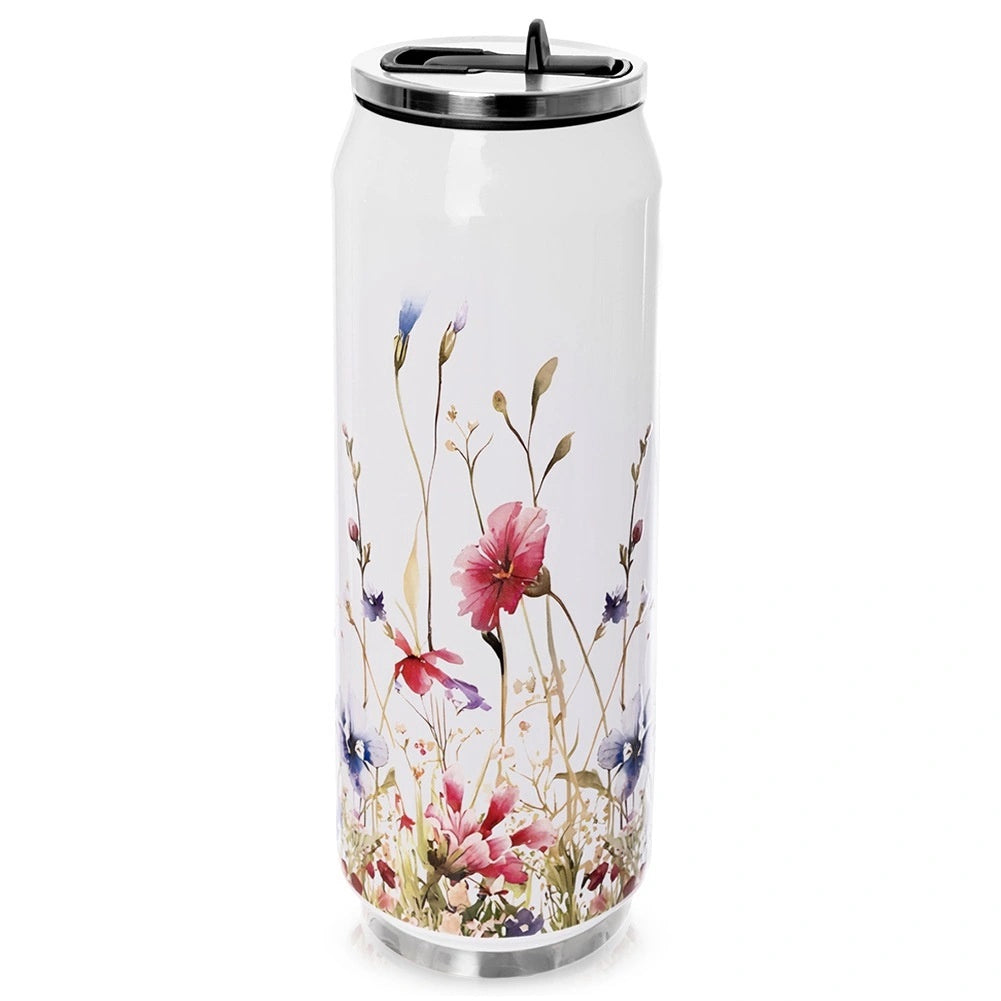 500 Ml Stainless Steel Thermal Travel Mug - Wildflower