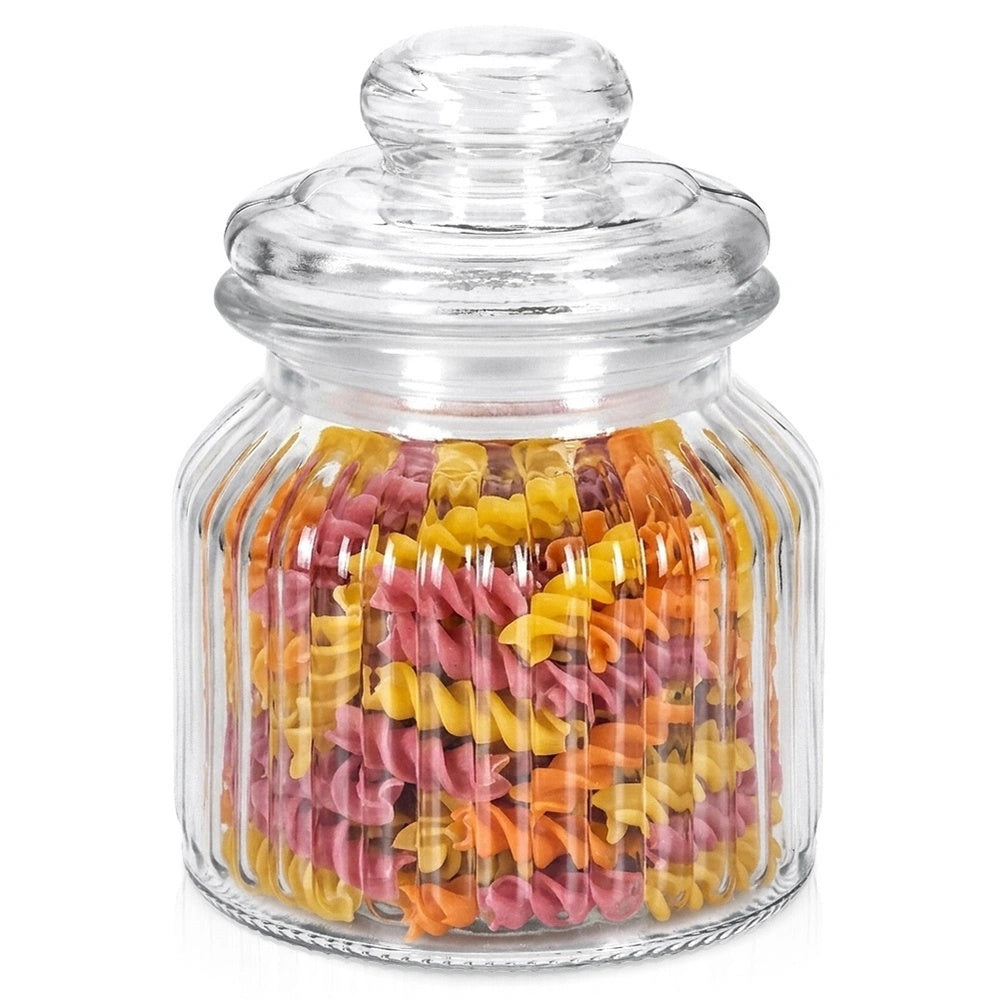 Glass Storage Container With Lid, 650 Ml
