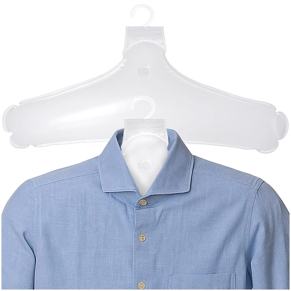 Inflatable Travel Clothes Hangers, Set Of 2, White