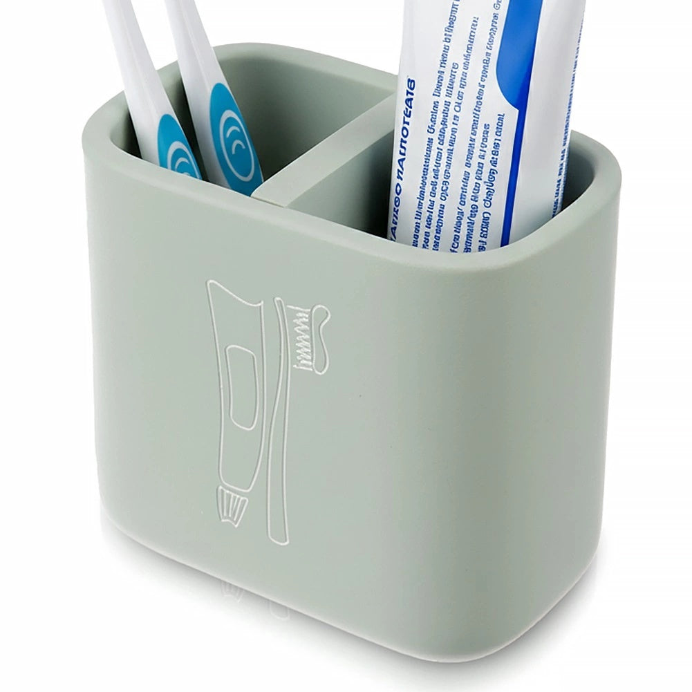 Toothbrush Holder Cup, Mint Green, 550 Ml, Divider