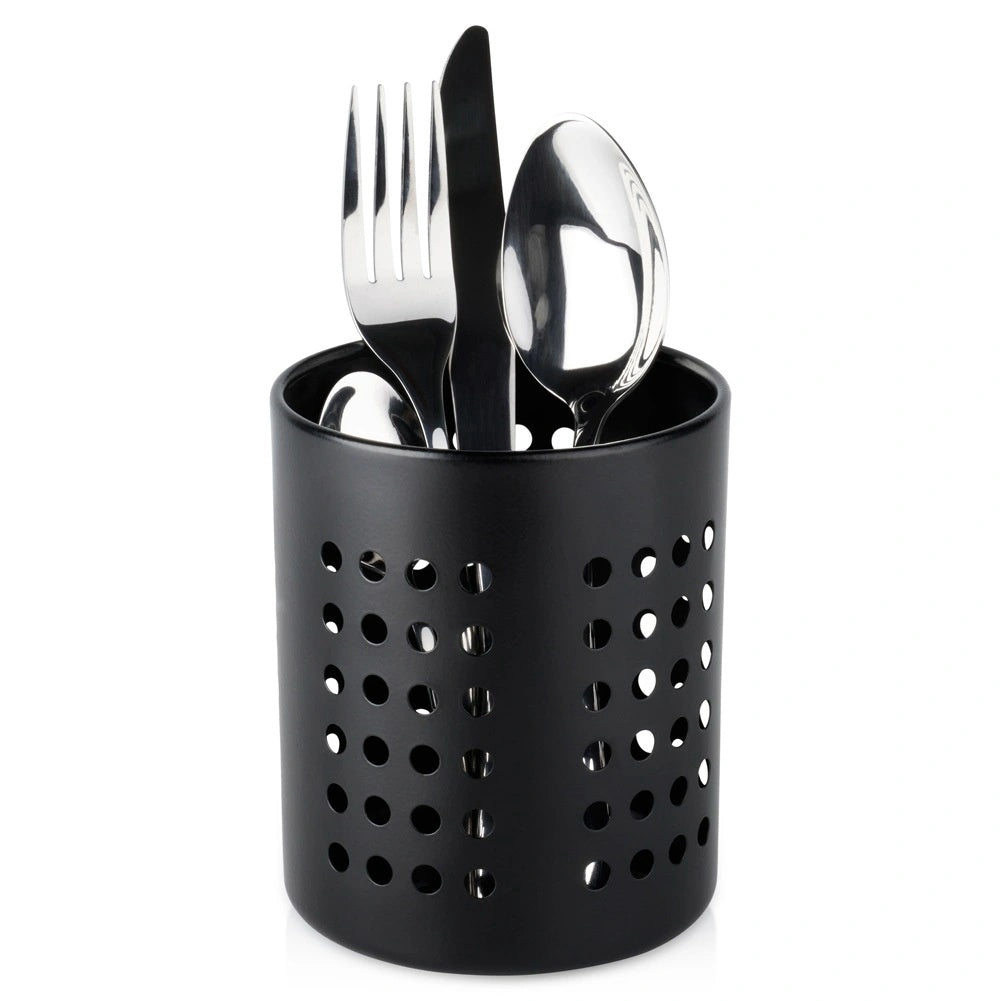 Stainless Steel Black Kitchen Utensil Holder