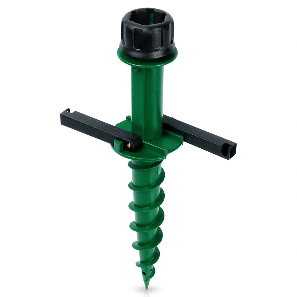 Parasol Screw Anchor, 44 Cm, Green, Fits 2.2-3.3 Cm Poles