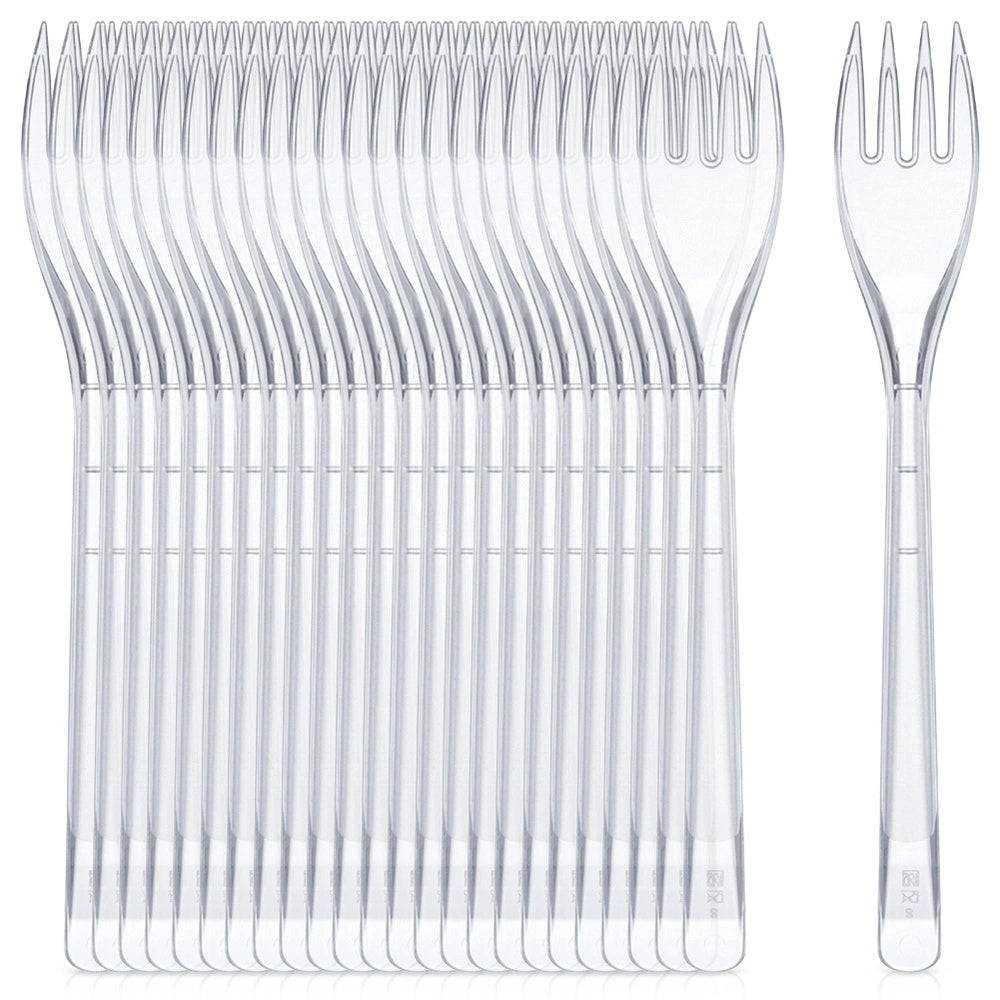 Reusable Plastic Forks, 17.5 Cm, Set Of 25