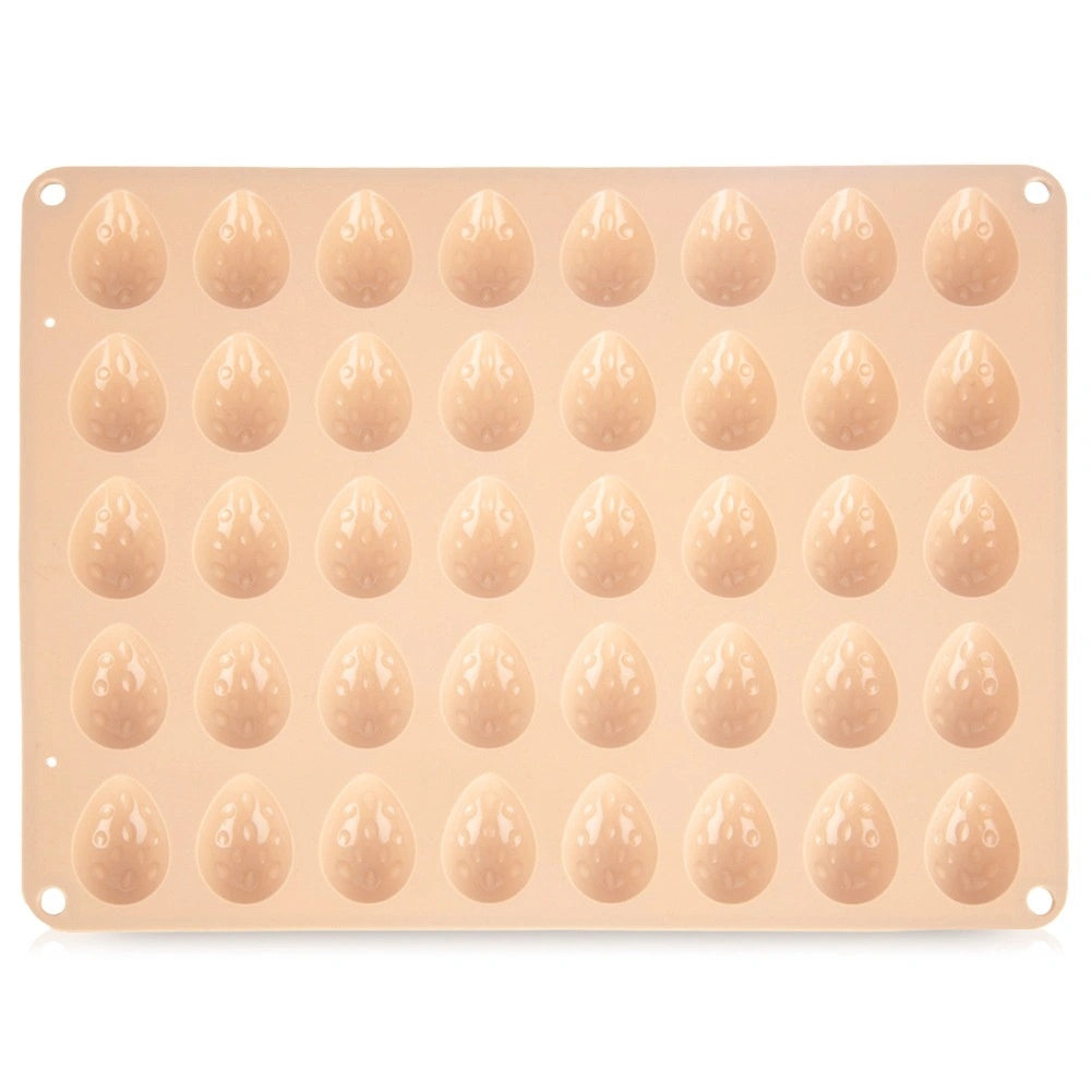 Silicone Easter Egg Mold, 33.5x26x1.5 Cm, Beige