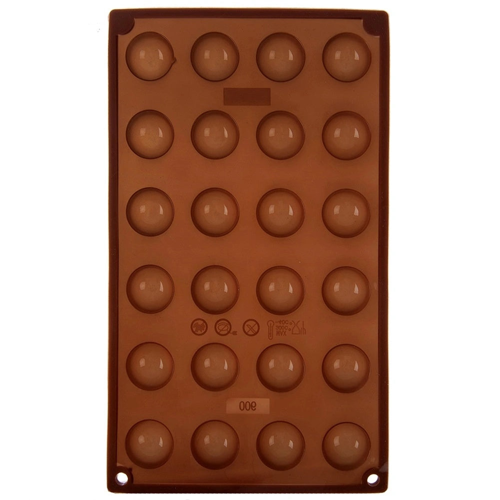 Silicone Praline Mold, 24 Cavities, Heat Resistant