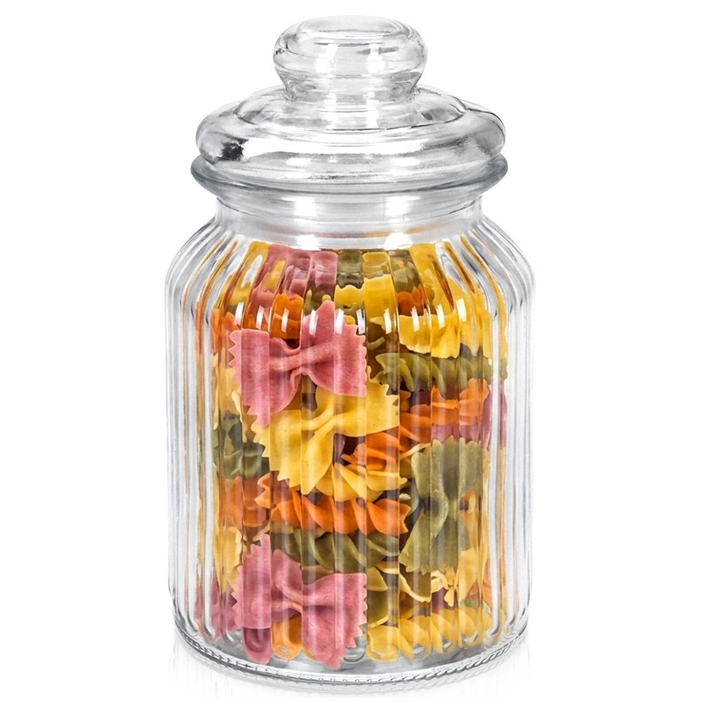 Glass Storage Jar With Sealed Lid, 1l Capacity
