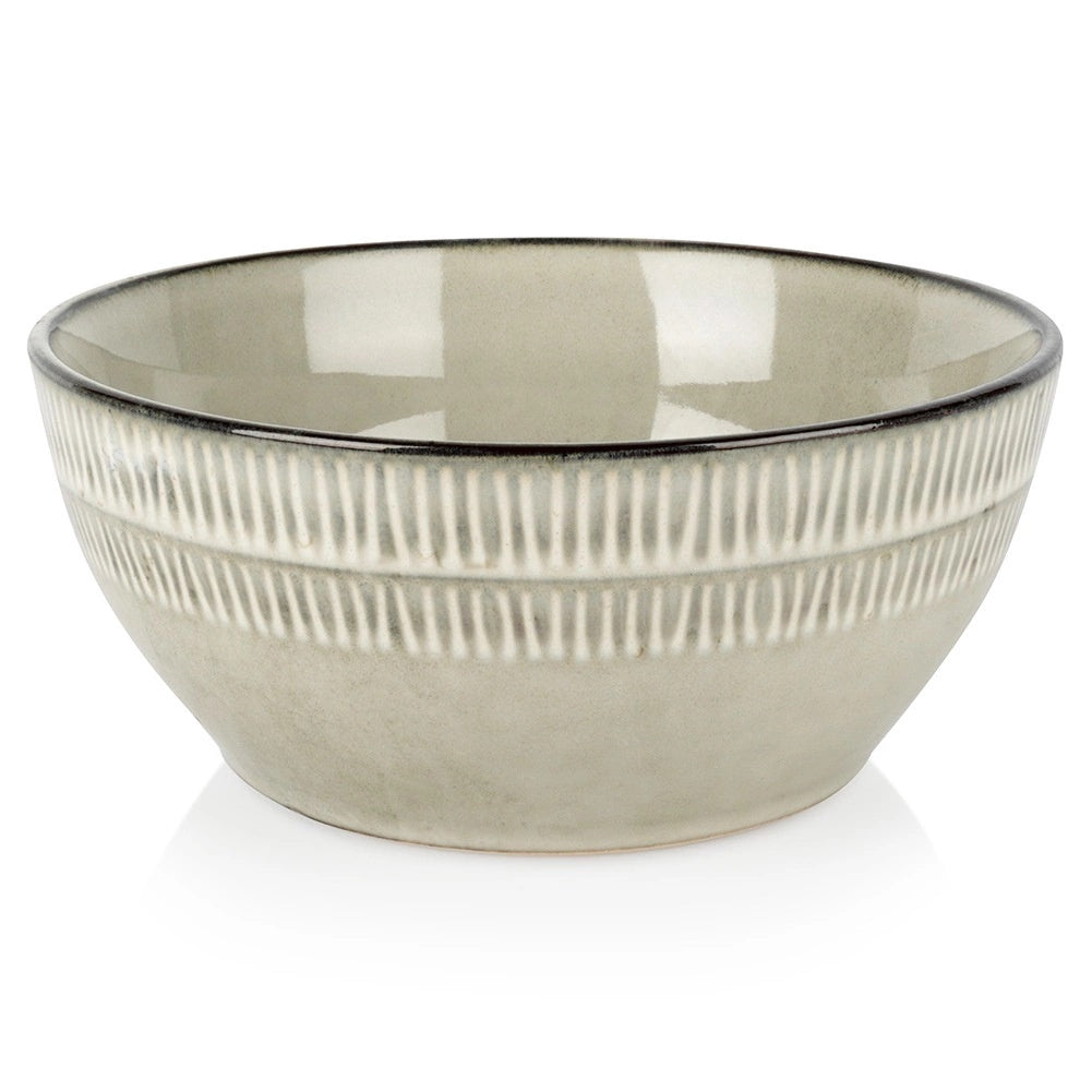 Ceramic Bowl, Gray, 16 Cm, 750 Ml Capacity