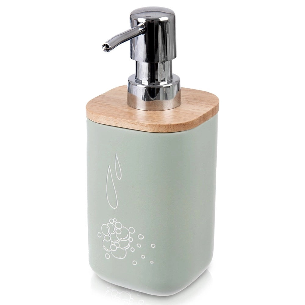 Soap Dispenser, Mint Stone Look, 350 Ml