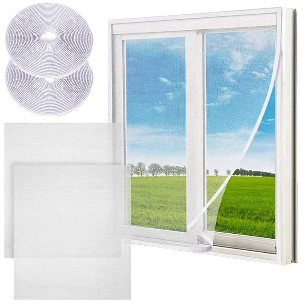 White Window Fly Screens, 150x130 Cm, Set Of 2