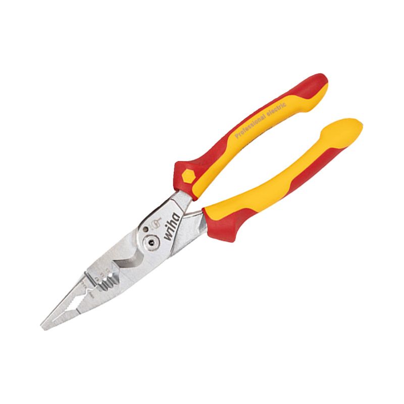 Pince À Dénuder Multifonction Pour Électricien – Capacité De Dénudage Jusqu'à 2,5 Mm² – Coupe Jusqu'à Ø 15 Mm – Sertissage De Cosses 0,5 À 2,5 Mm²